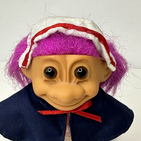 Russ TROLL Doll, Nurse Florence Nightingale, Pink Hair, #18357-1990s VINTAGE - Picture 8 of 12